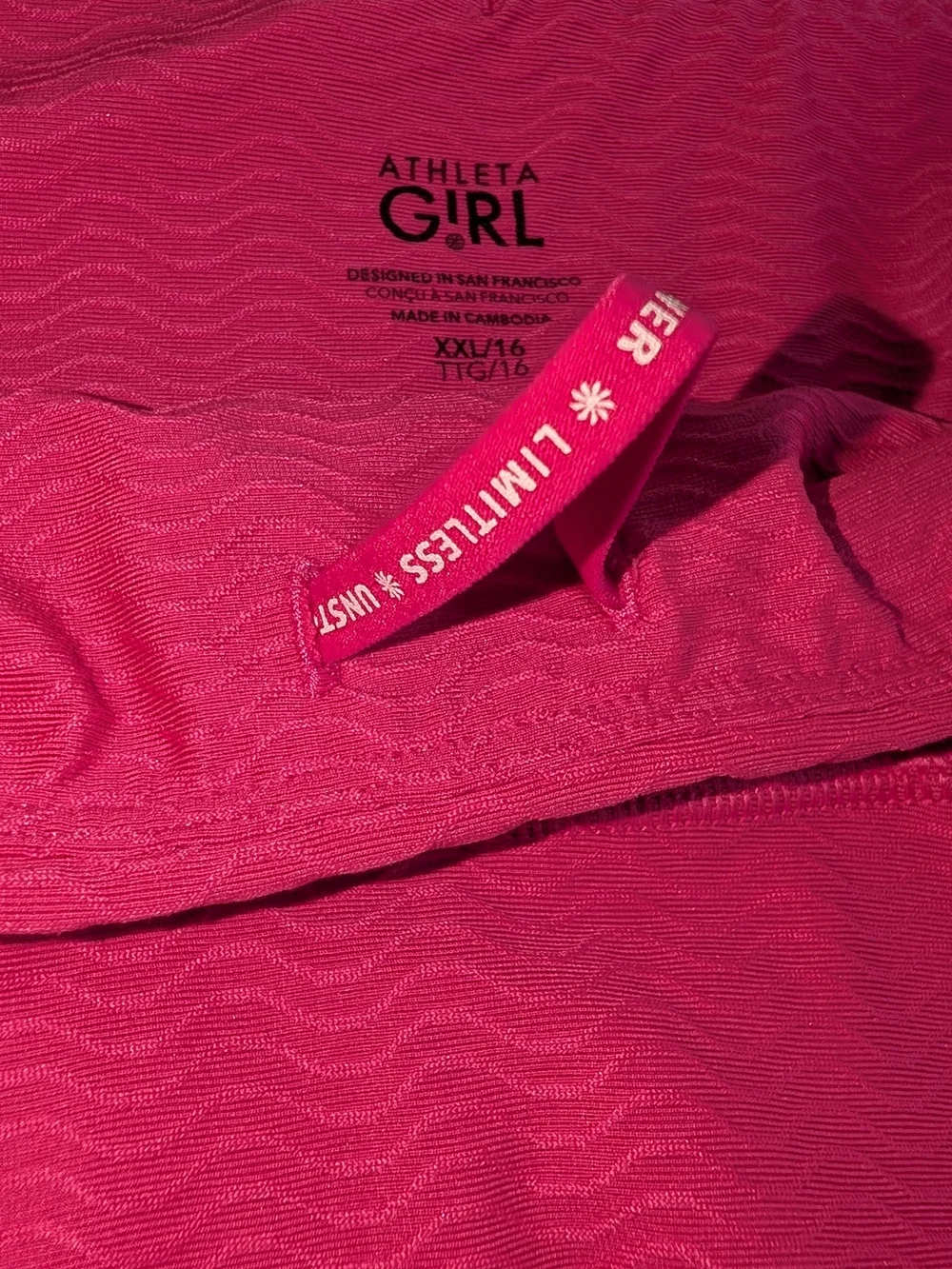 Athleta Girls' Pink Tiered Ruffle Skort